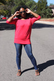 Dolman top w/banded bottom