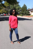 Dolman top w/banded bottom
