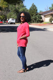 Dolman top w/banded bottom